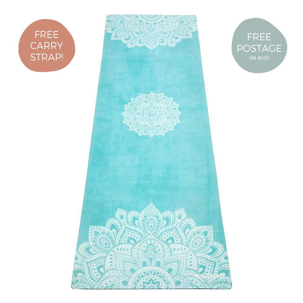Combo Yoga Mat 3.5mm Mandala Turquoise