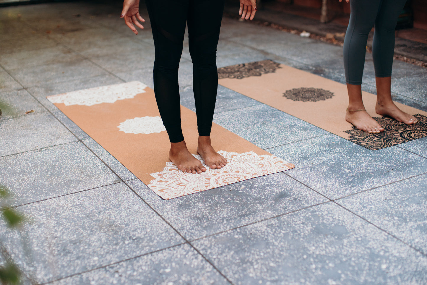 Cork Yoga Mat 3.5mm Mandala White