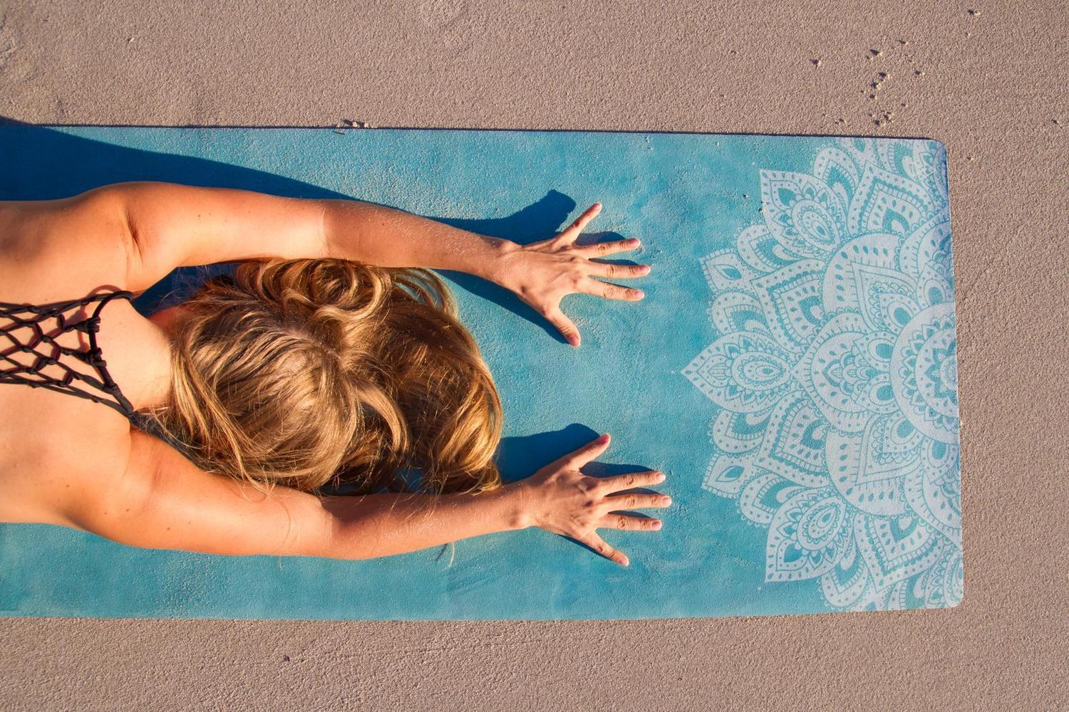 Combo Yoga Mat 3.5mm Mandala Turquoise -Shala Movement Yoga