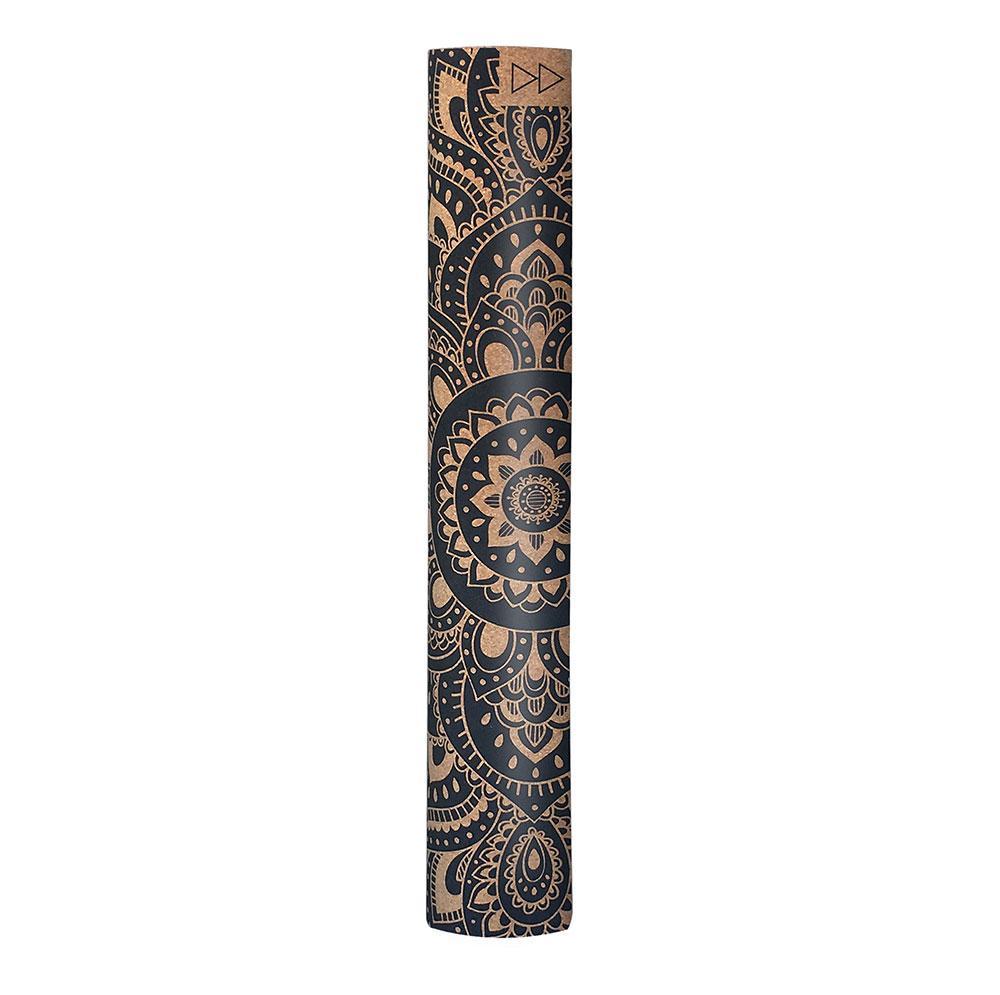 Cork Yoga Mat 3.5mm Mandala Black