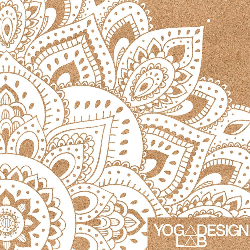 Cork Yoga Mat 3.5mm Mandala White