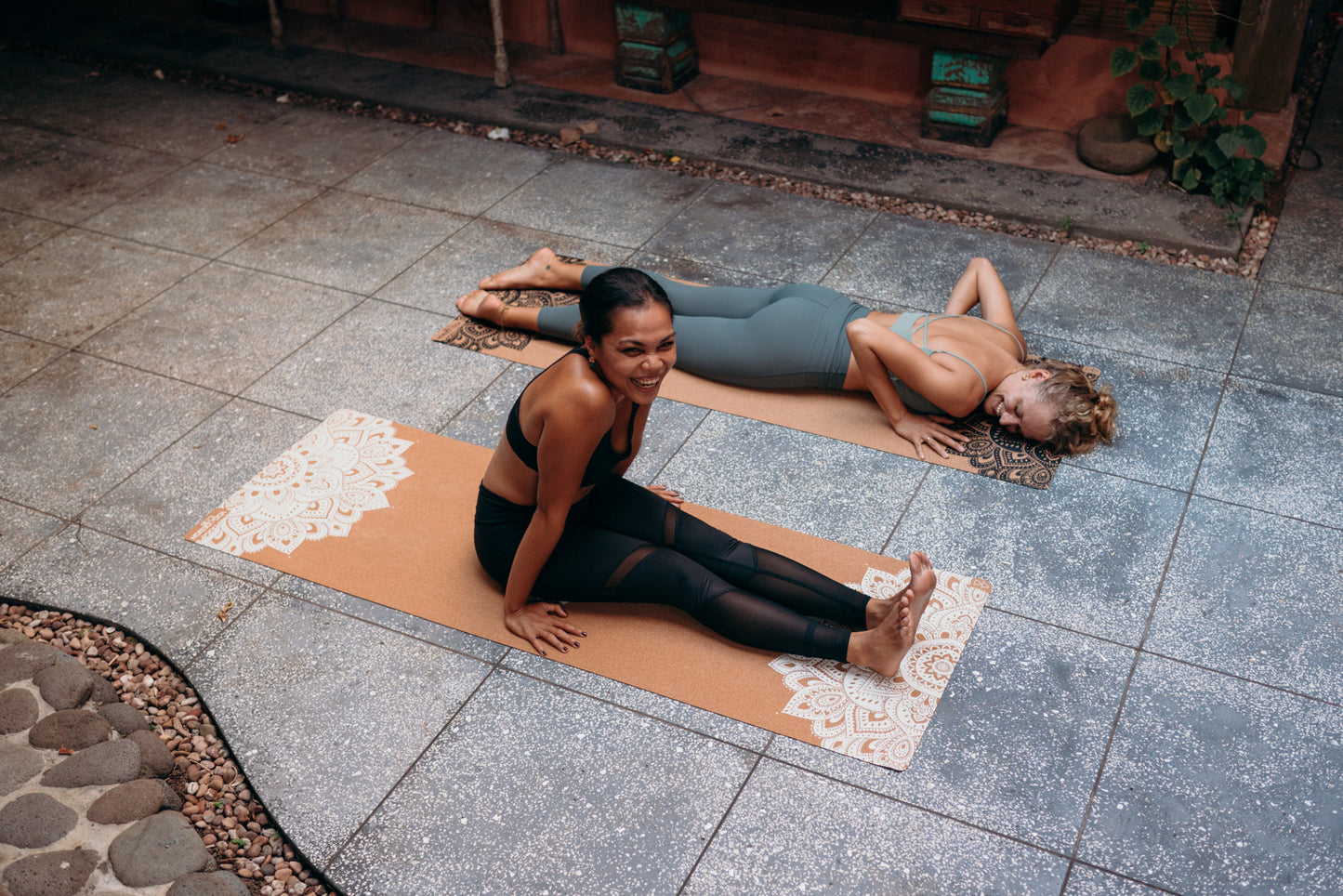 Cork Yoga Mat 3.5mm Mandala White